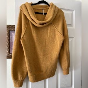 Free People mustard color long sleeve sweater.